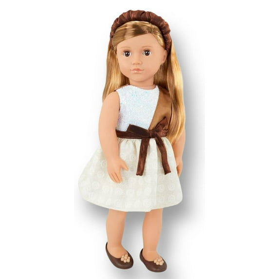 Our Generation Shelby 18 Inch Fashion Doll - Scented Headband - Blonde Hair and Brown Eyes
