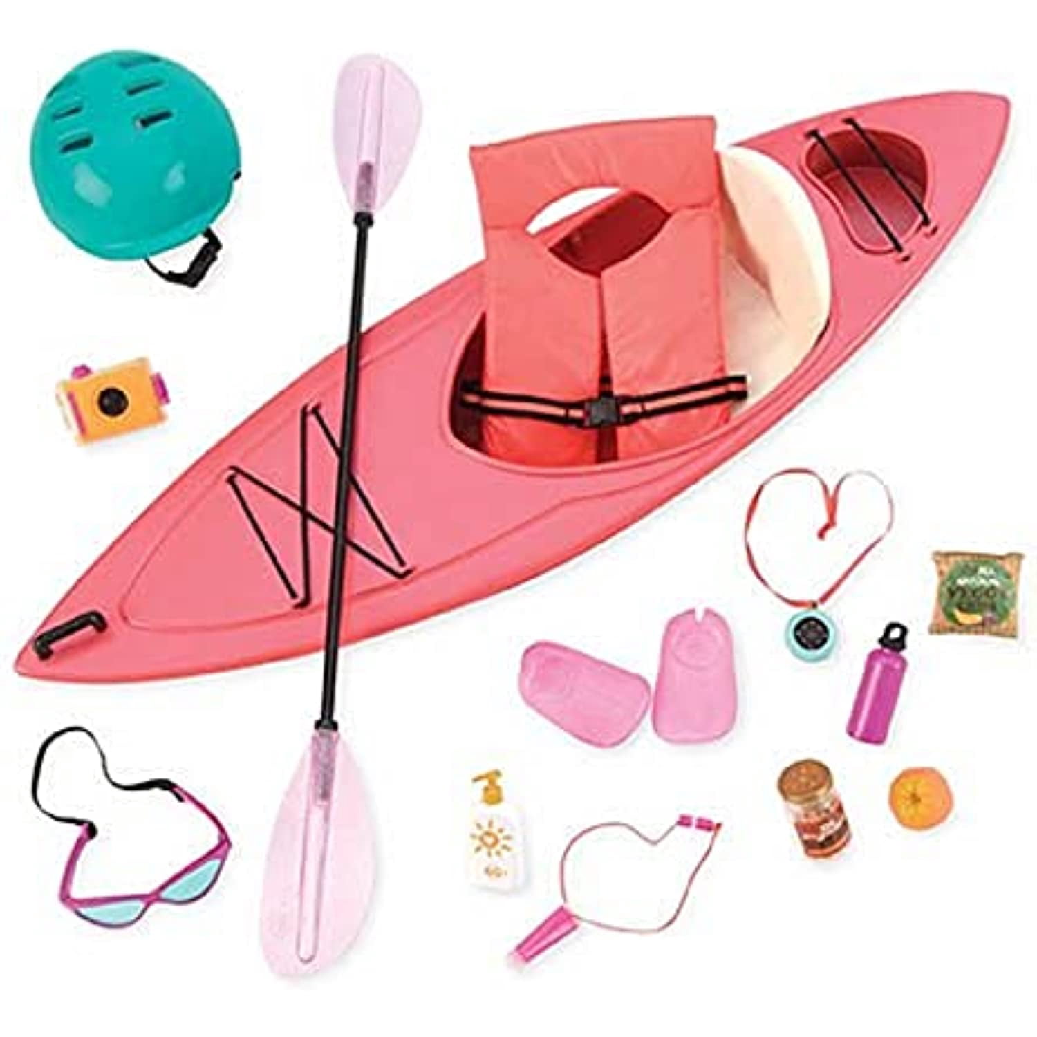 Dollhouse Kayak With Paddle - 1:12 Scale Miniature Outdoor Sports Accessory For Dollhouse Scenes - View #6