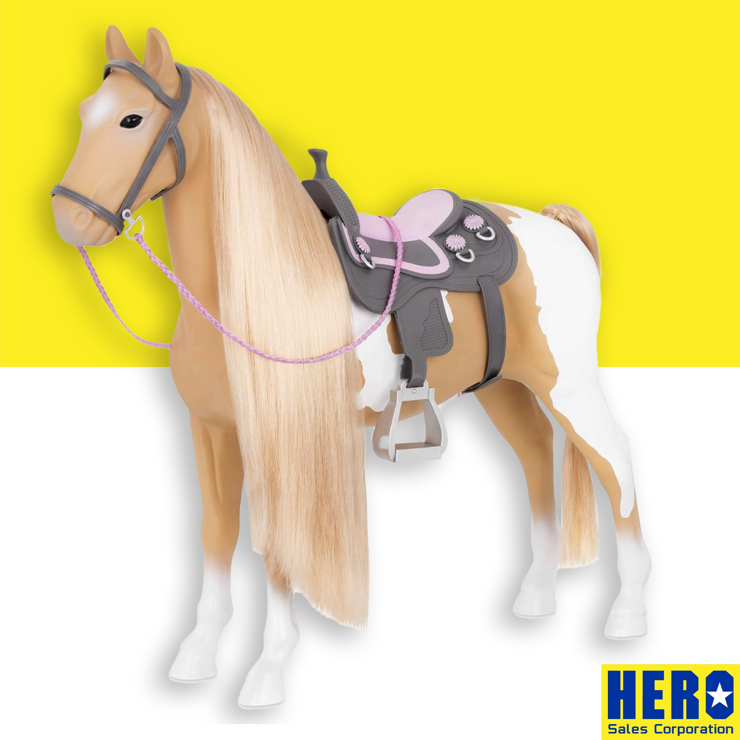 Our Generation by Battat Palomino Horse 20" Hair Play Toy Horse for
