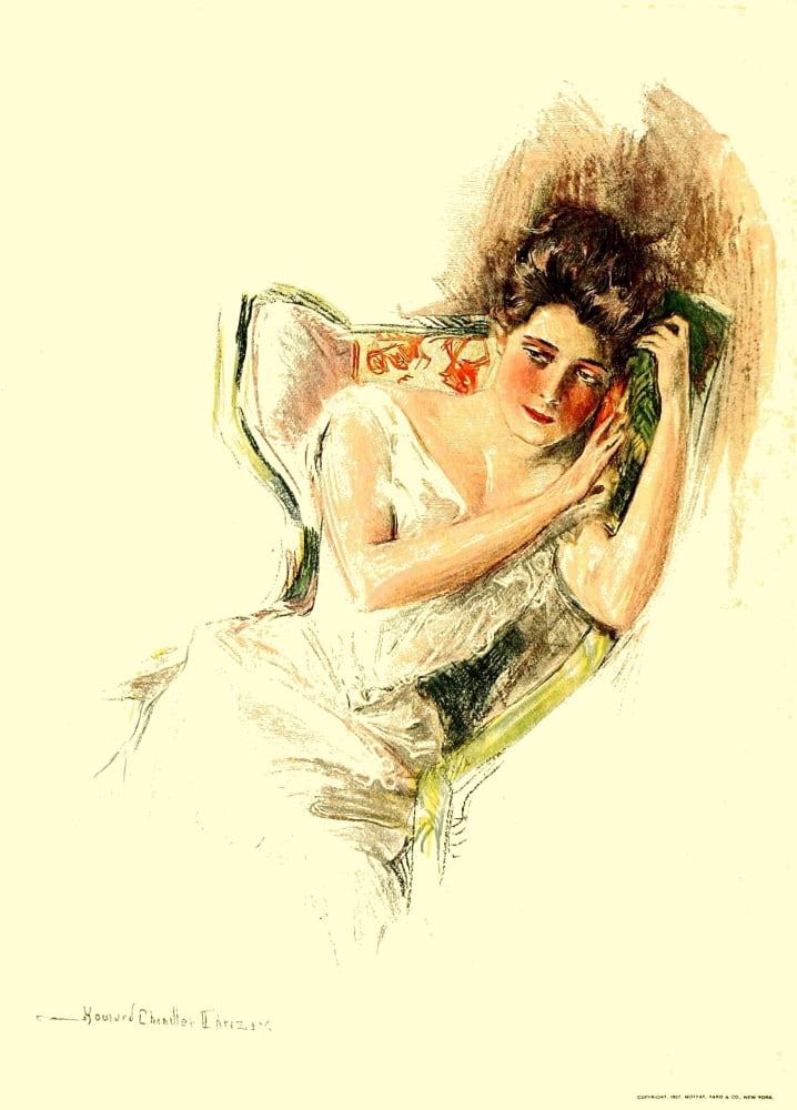 Our Girls 1907 Unhappy Canvas Art - Howard Chandler Christy (18 x 24)