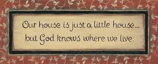 Our House Is Canvas Art - Karen Tribbet (24 x 48)