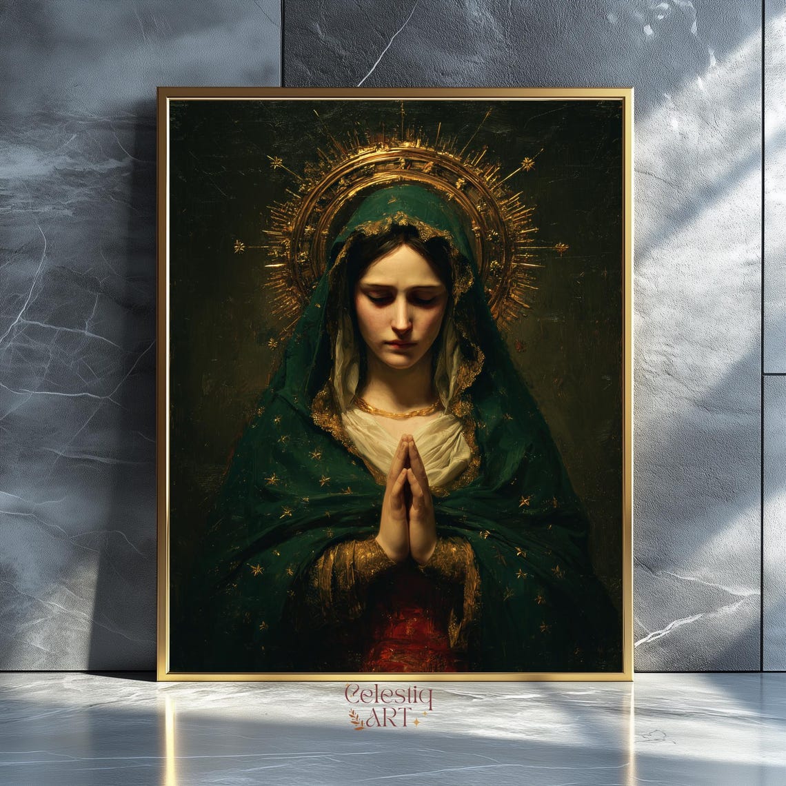 Our Lady Of Guadalupe Art Print: Catholic Virgin Mary Oil Painting ...