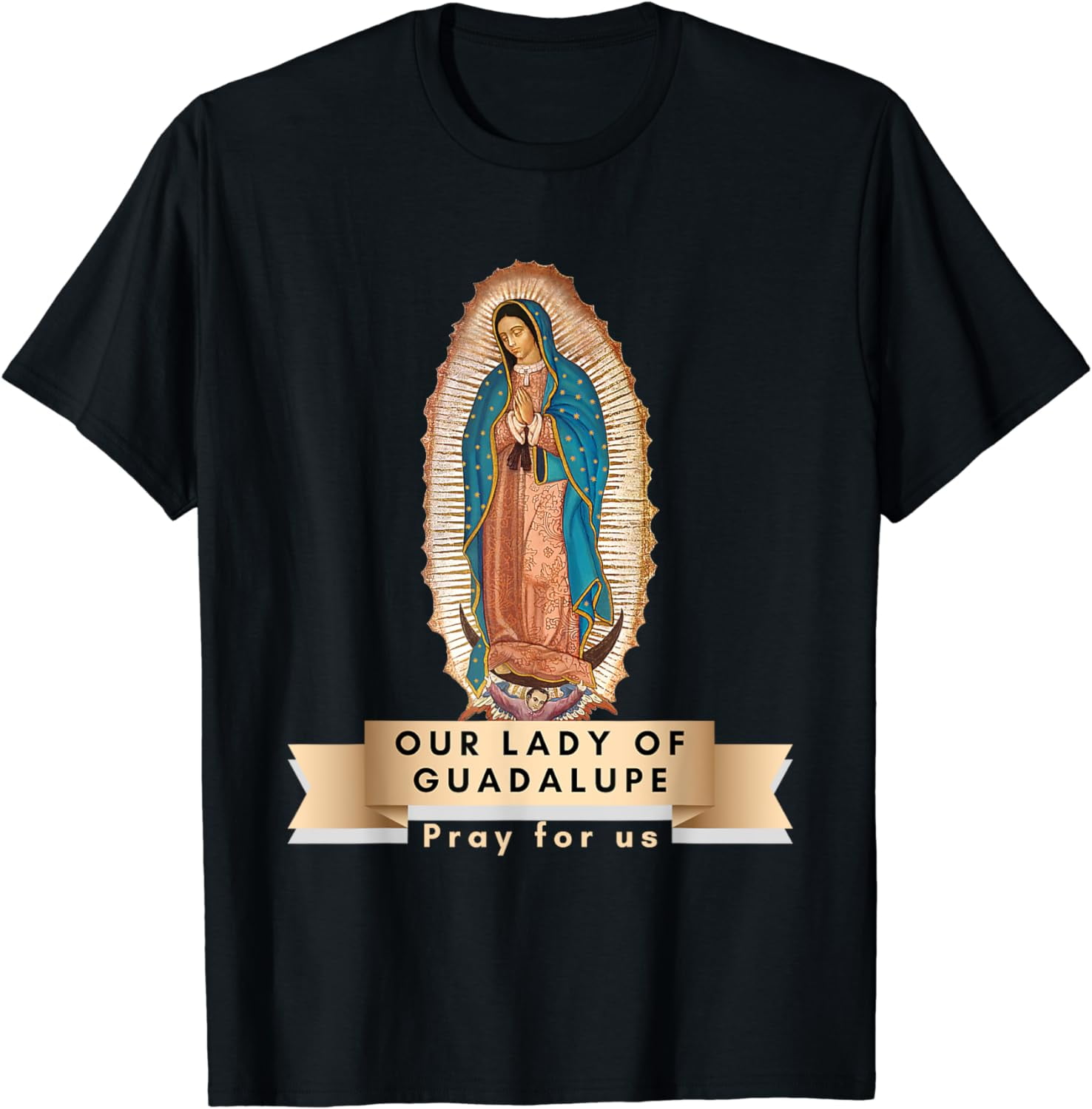Our Lady Of Guadalupe Mary Religious Catholic Mexican T-Shirt - Walmart.com