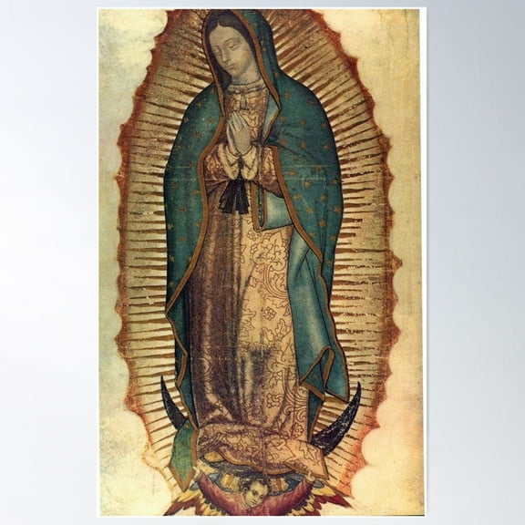 Our Lady Of Guadalupe Poster Wall Art, Modern Wall Decor For Living Room Bedroom, 16x24 UNFRAMED