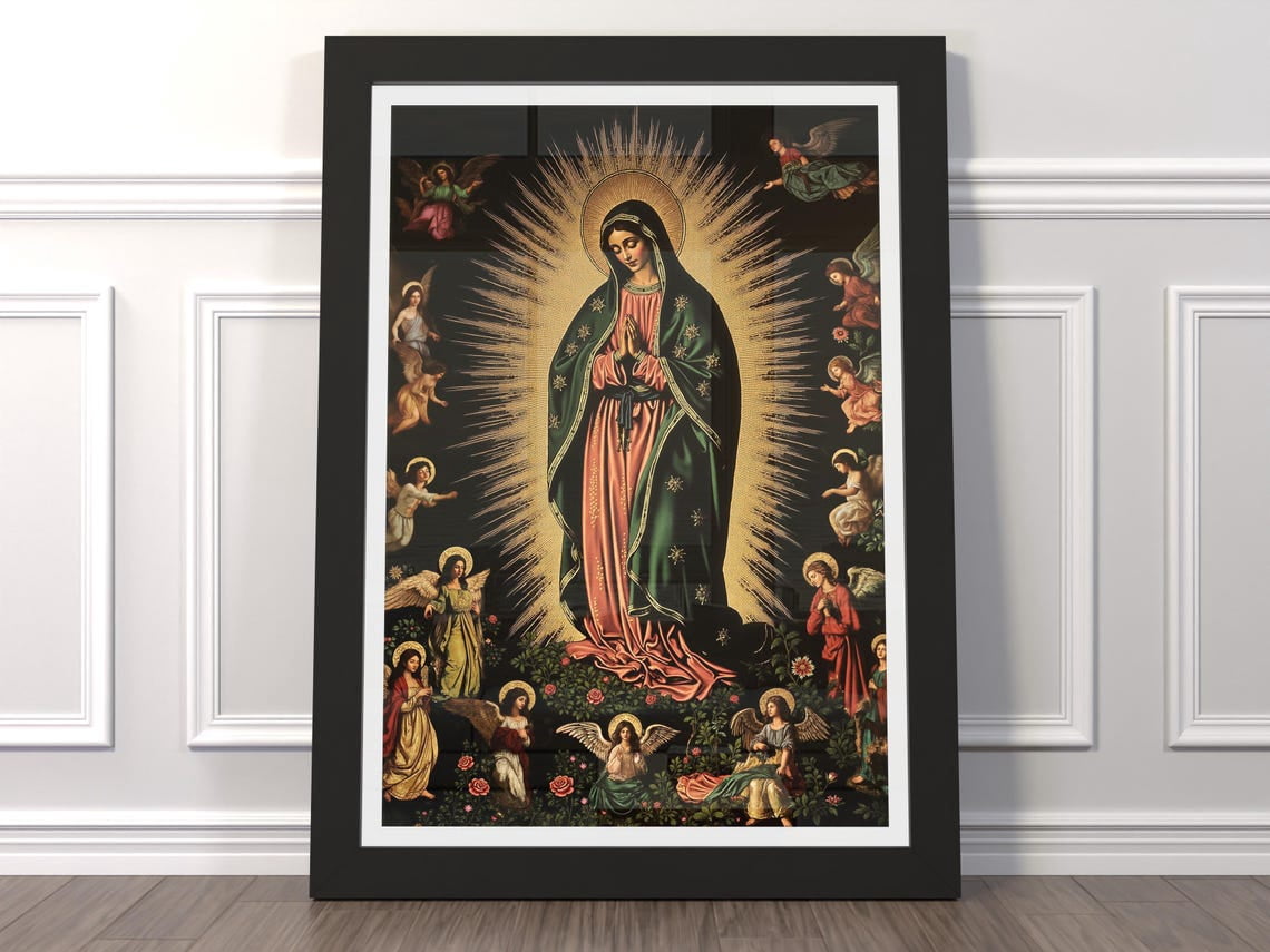 Our Lady Of Guadalupe Print: Catholic Marian Devotion Wall Art ...