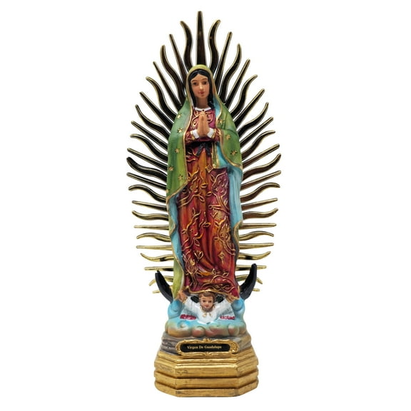 Our Lady Of Guadalupe Statue virgend e guadalupe religiosu figurine   8,12,20,28,36 inches for Church Decor, Home Altars (Sx8"inches)