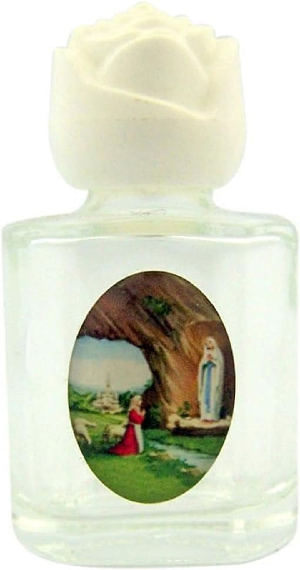Our Lady Of Lourdes Icon On Glass Holy Water Bottle, 1/2 Oz - Walmart.com