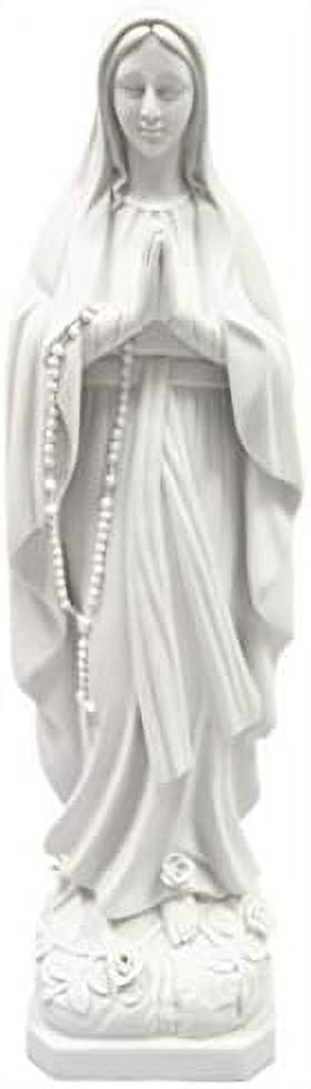 Our Lady Of Lourdes Mary Statue Sculpture Figure Made In Italy ...