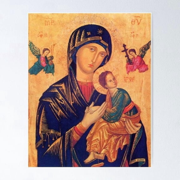 Our Lady Of Perpetual Help Byzantine Icon Poster , Poster Print Only