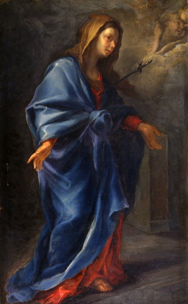 Our Lady Of Sorrows Canvas Art - (18 x 24)