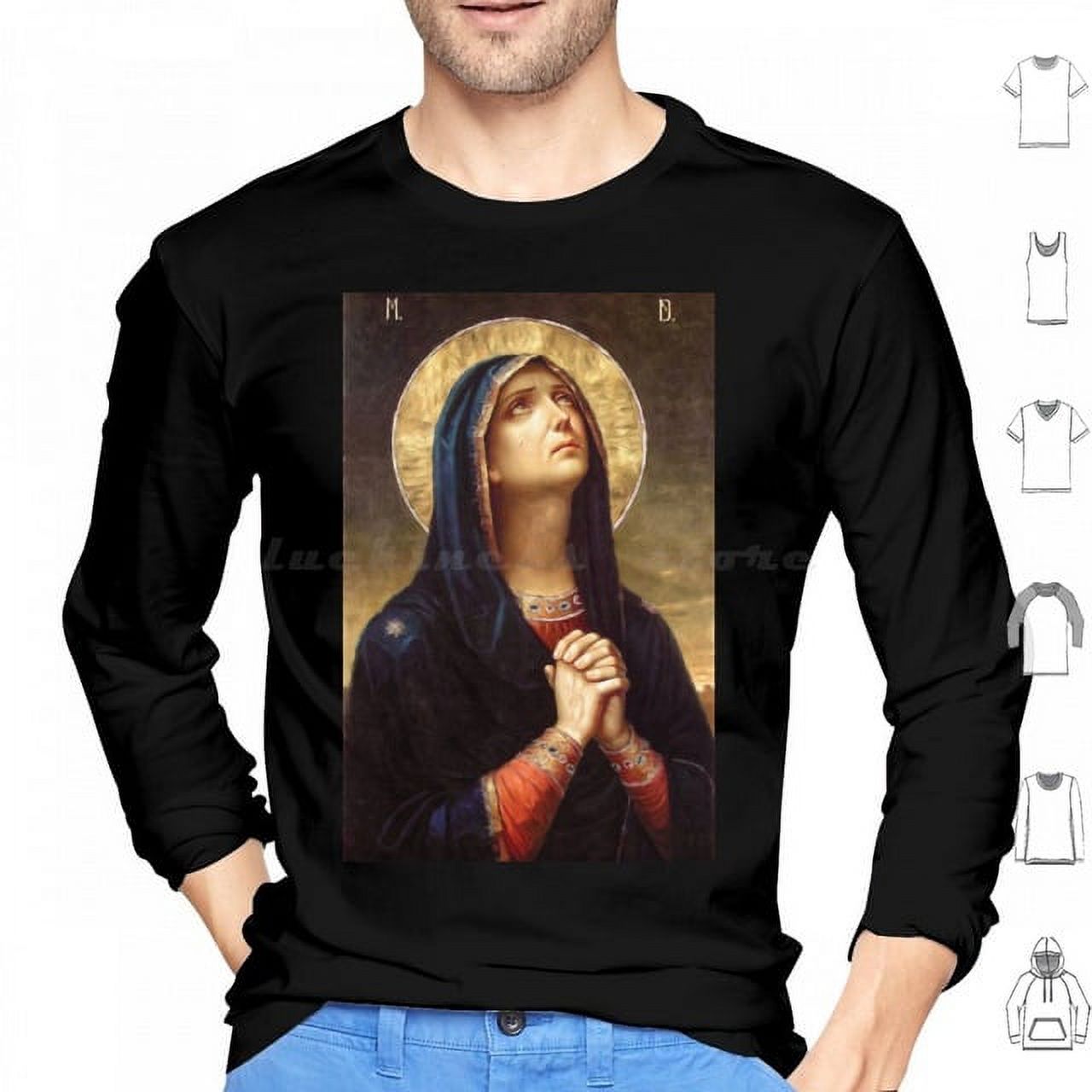 Our Lady Of Sorrows Virgin Mary Mater Dolorosa Catholic Art Hoodies ...