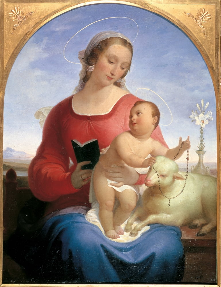 Our Lady Of The Rosary Canvas Art - (18 x 24)