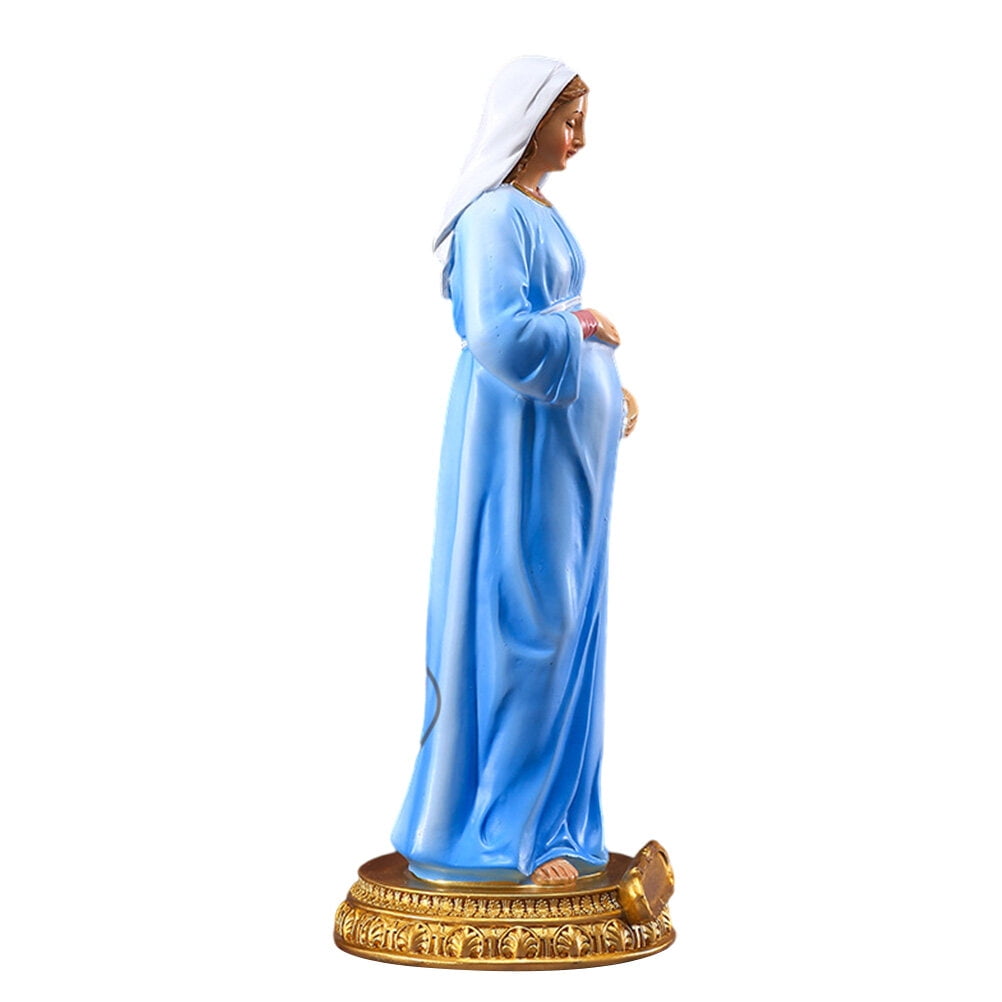 Our Lady Ornament Decor Desktop Resin Craft Christmas Spiritual Gifts Classic Virgin Mary