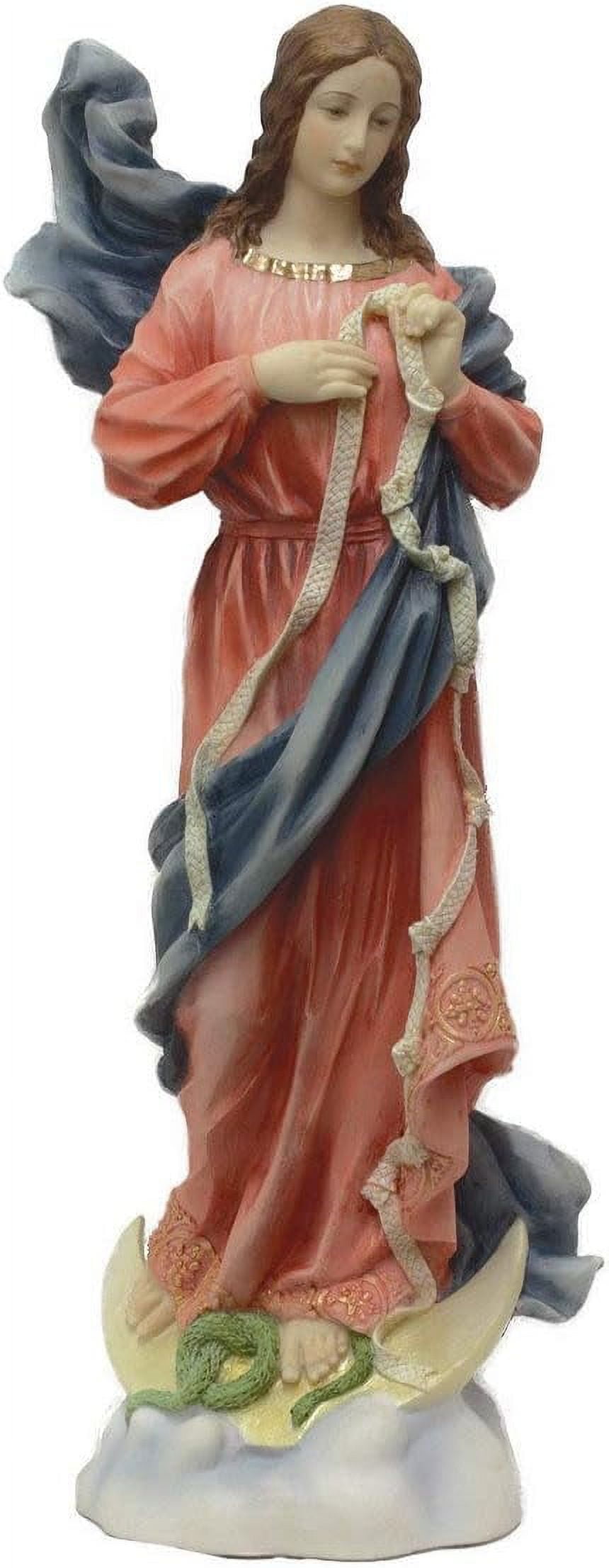 Our Lady Undoer Of Knots Statue, Full Color Veronese Resin