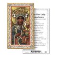 thumbnail image 1 of Our Lady of Czestochowa Gold-Stamped Catholic Prayer Holy Card with Prayer on Back, Pack of 100, 1 of 7
