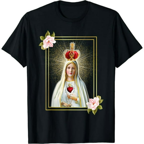 Our Lady of Fatima Immaculate Heart of Blessed Virgin Mary T-Shirt