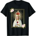 thumbnail image 1 of Our Lady of Fatima Immaculate Heart of Blessed Virgin Mary T-Shirt, 1 of 3