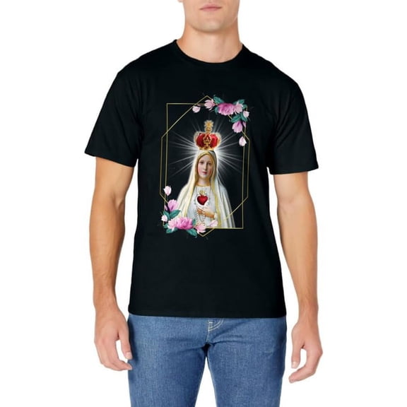 Our Lady of Fatima Immaculate Heart of Blessed Virgin Mary T-Shirt