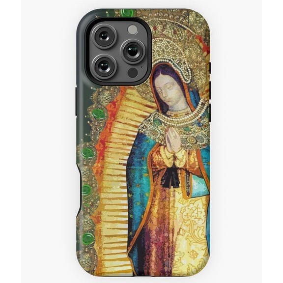 Our Lady of Guadalupe Aztec Mexico Phone Case for iPhone 16 15 14 13 12 11 Pro Max