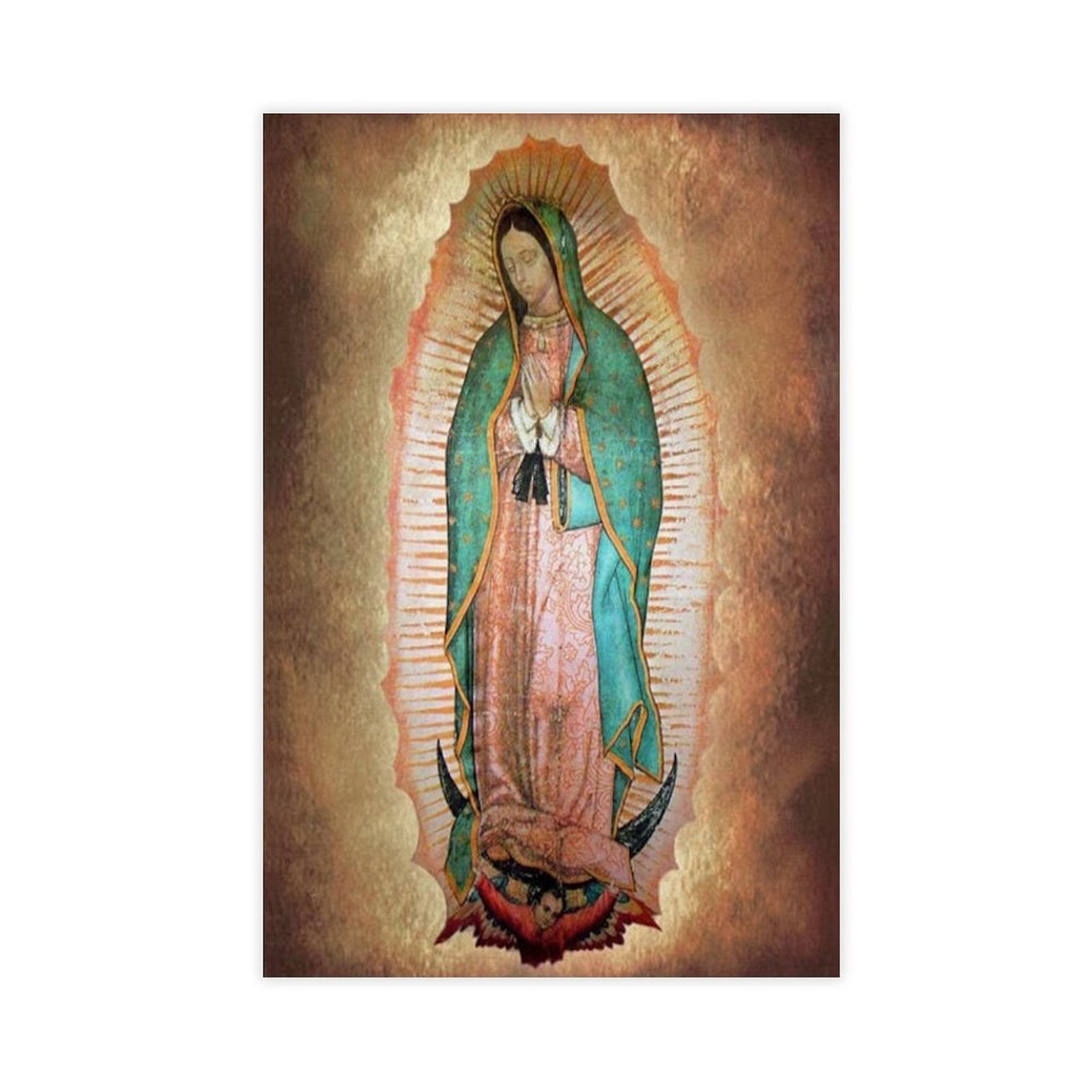 Our Lady of Guadalupe Catholic Art Print Canvas Poster Blessed Virgin ...