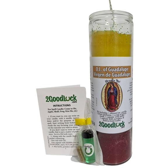 Our Lady of Guadalupe Dressed Candle Kit - Virgen de Guadalupe