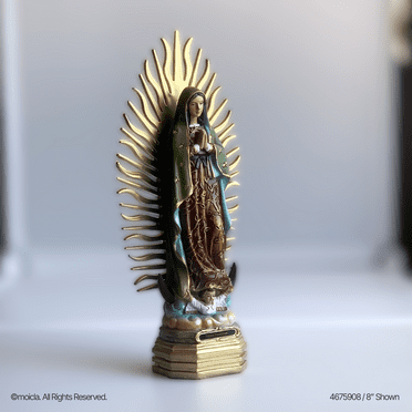 Our Lady of Guadalupe Resin Statue - 8 in. tall Catholic Figiurine