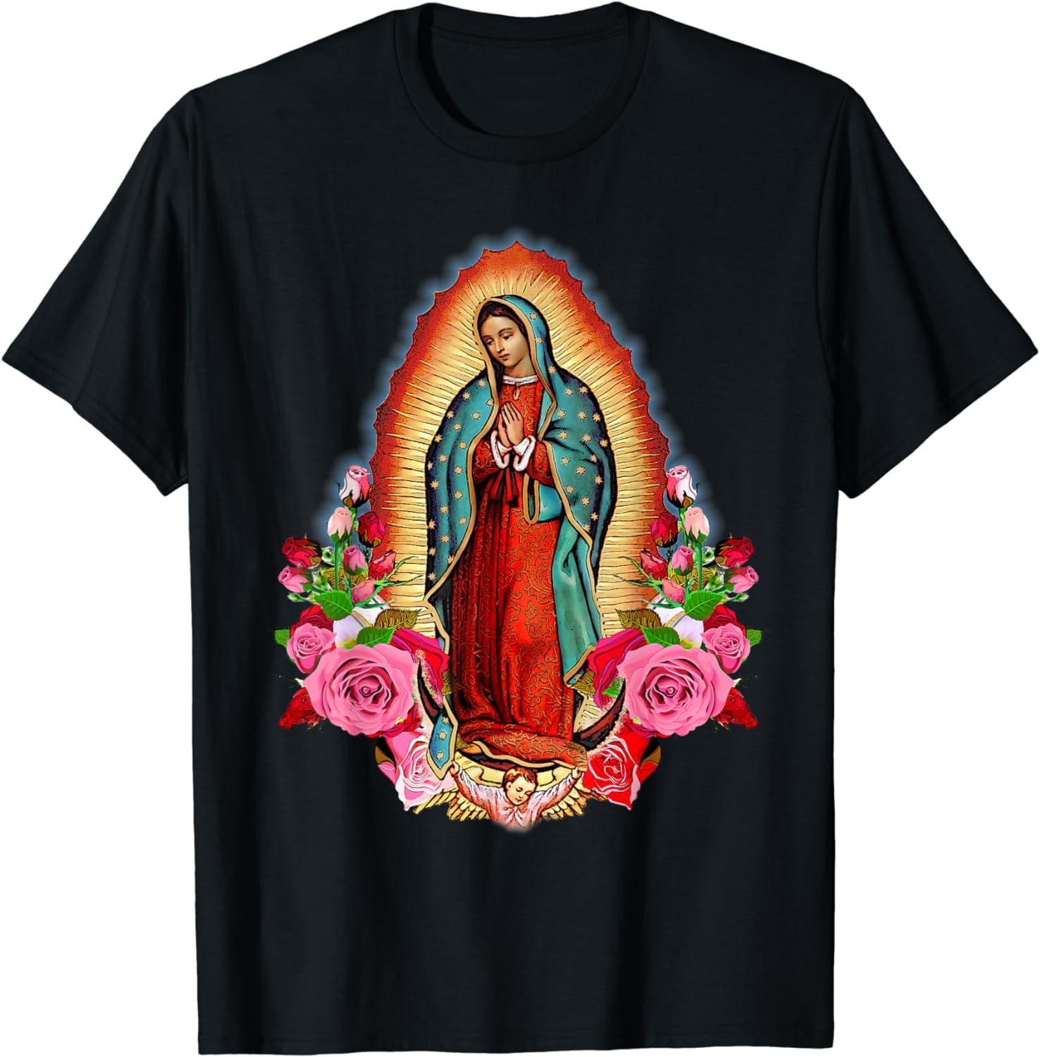 Our Lady of Guadalupe Saint Virgin Mary T-Shirt - Walmart.com