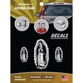 thumbnail image 1 of Our Lady of Guadalupe Stickers for Car Truck Tablet Tumbler - Set of 3 White Catholic Decal Sticker by Decalcomania, 1 of 6