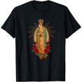 thumbnail image 1 of Our Lady of Guadalupe Virgen De Guadalupe Virgin Mary Linda T-Shirt, 1 of 4