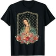 thumbnail image 1 of Our Lady of Guadalupe Virgin Mary Catholic Saint T-Shirtmen and women can wear, black, white, gifts.S,M,L,XL,2XL,3XL,1845XL, 1 of 4