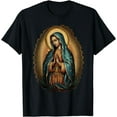 thumbnail image 1 of Our Lady of Guadalupe Virgin Mary Saint Art T-Shirt, 1 of 3