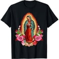 thumbnail image 1 of Our Lady of Guadalupe Virgin Mary T-Shirt, 1 of 3