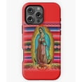 thumbnail image 1 of Our Lady of Guadalupe Zarape Red Phone Case for iPhone 16 15 14 13 12 11 Pro Max, 1 of 2