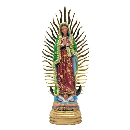 Our Lady of Guadalupe virgen de guadalupe Statue - 8,12,20,28,36 inches Resin Material | Perfect for Home Decor | Iconic Symbol of Faith (Sx8"inches)