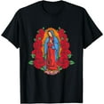 thumbnail image 1 of Our Lady of Guadalupe with Red Roses T-Shirt, 1 of 4