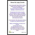 thumbnail image 1 of Our Lady of Lourdes Blessed Novena Prayer  Italian Prayer Card, 1 of 2