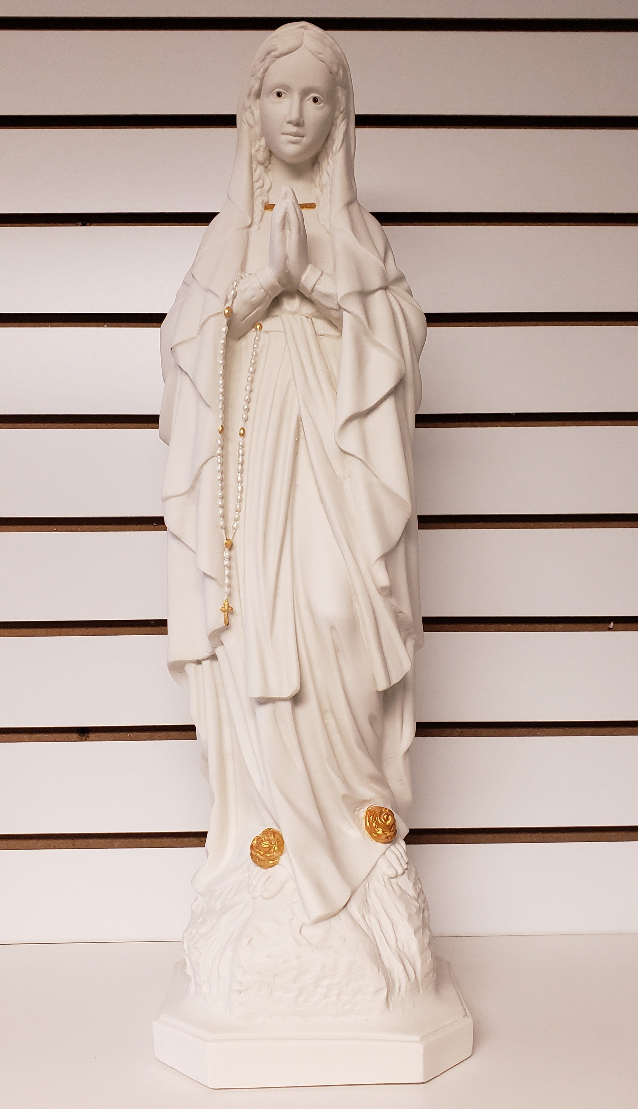 Our Lady of Lourdes / Nuestra Senora de Lourdes Collection White-Gold ...