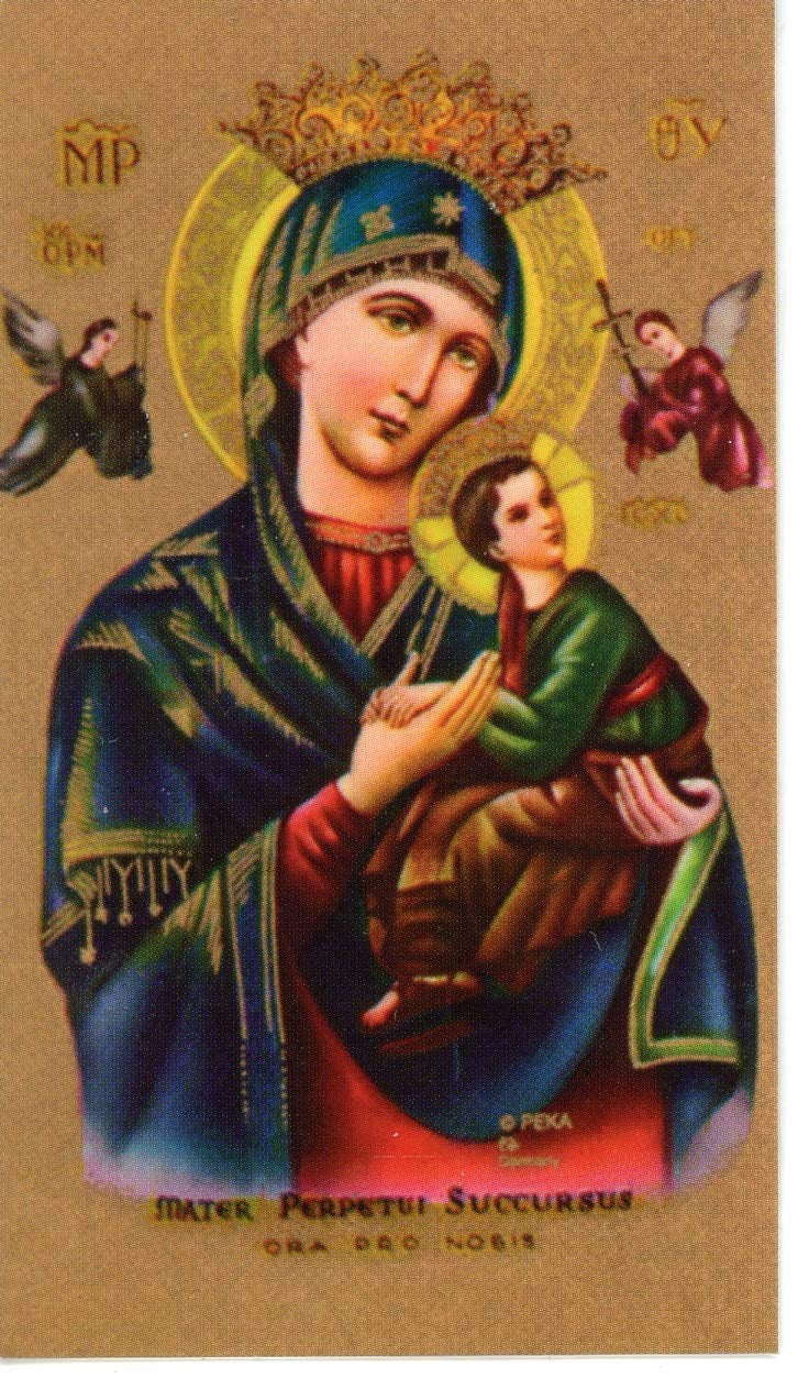 Our Lady of Perpetual Help holy card - laminated - Pack of 25 - Walmart.com