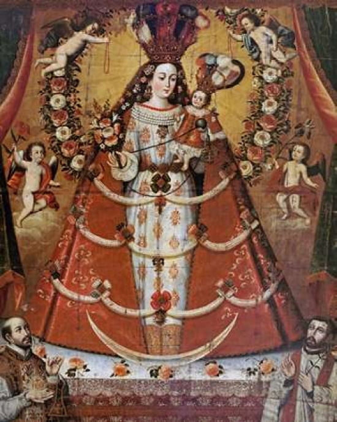 Our Lady of The Rosary Canvas Art - Unknown (20 x 24)