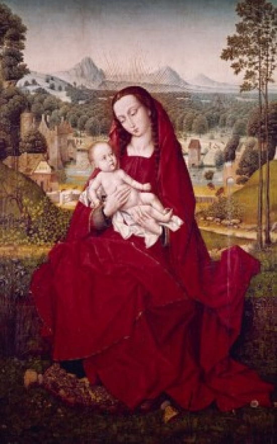 Our Lady of the Beautiful Country by Hans Memling (15th century) Canvas Art - (24 x 36)