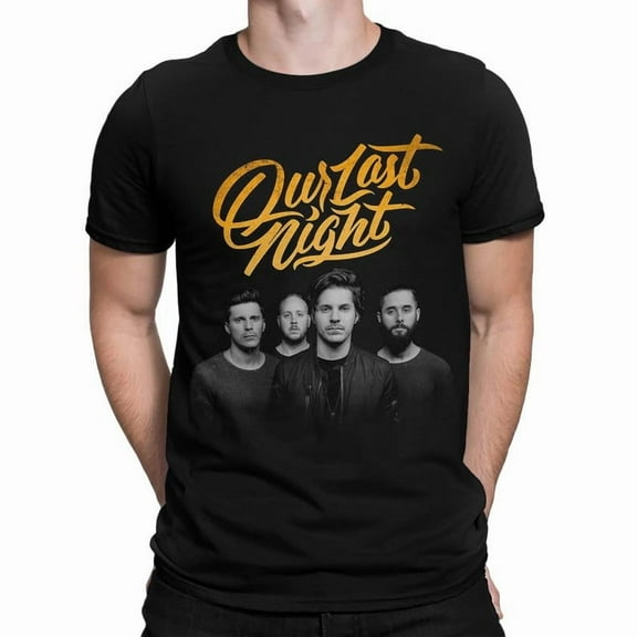 Our Last Night T-Shirt, Men's Tee Funny Tee,Black Color,Size M