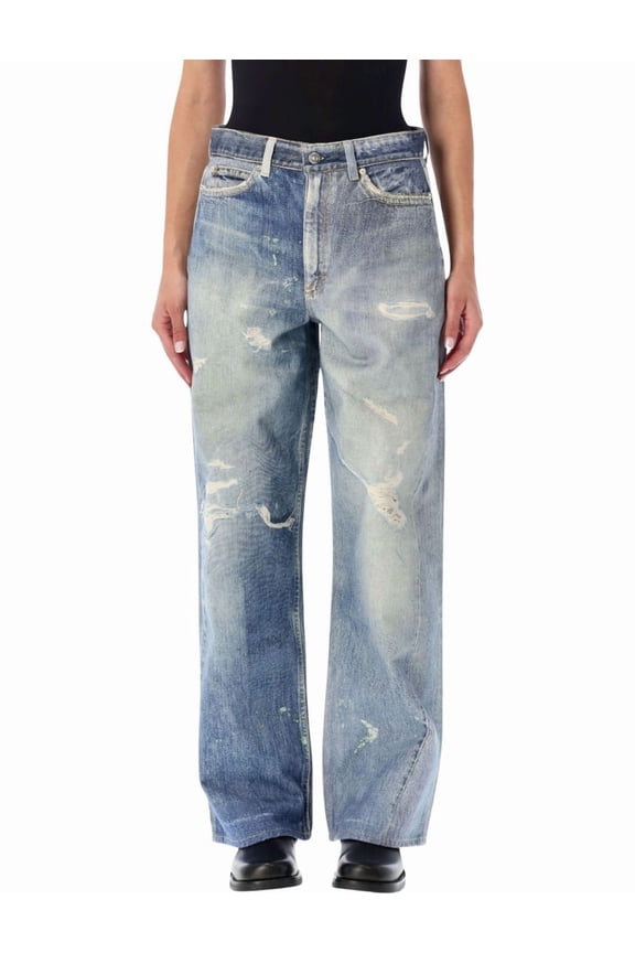 Women's Boyfriend Jeans With A Lived-In Look Blue Sizes waist/inches 22-42