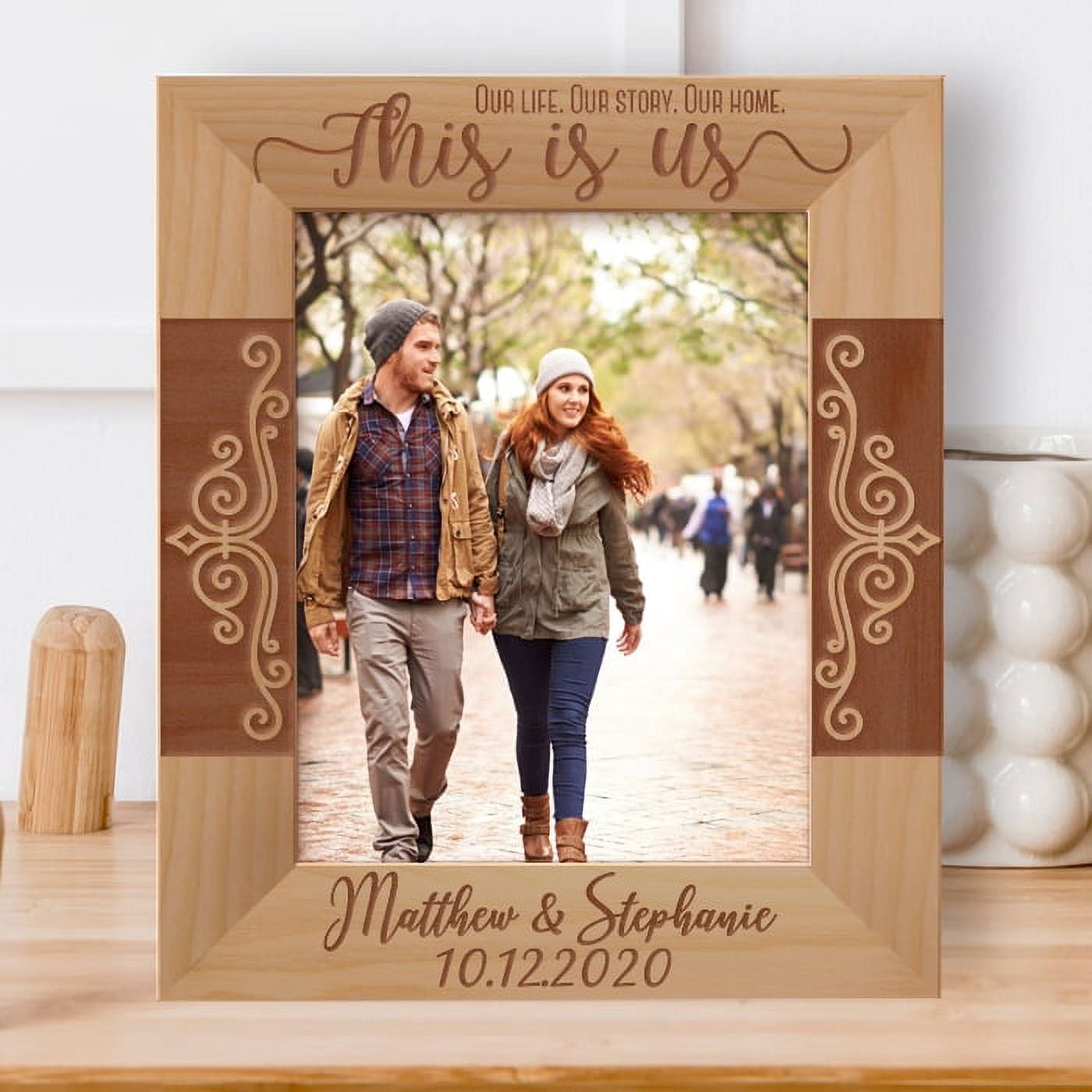 Our Life Our Story Oure Home This Is Us Personalized Wooden Frame 8" x ...