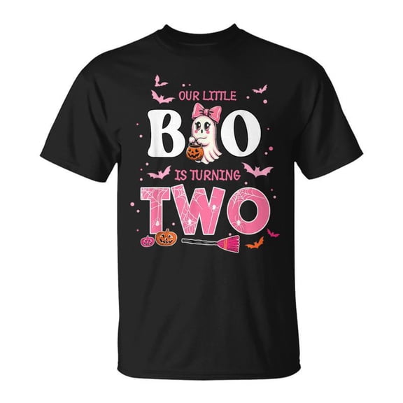 Our Little Boo Is Turning Two 2Nd Birthday Outfit Girl TShirt