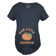 CRAZY DOG T-SHIRTS Our Little Pumpkin Maternity T Shirt Cute Pregancy Announcement Baby Shower Graphic Tee