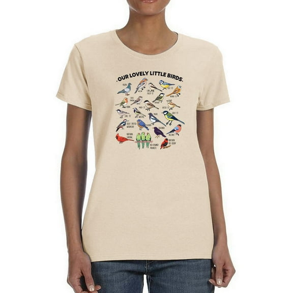 Our Lovely Little Birds T-Shirt Women -Smartprints Designs, Female Medium