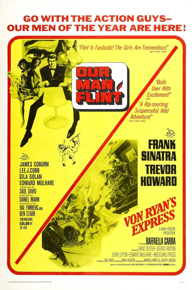 Our Man Flint 1966 Von RyanS Express 1965 U Canvas Art - (11 x 17)