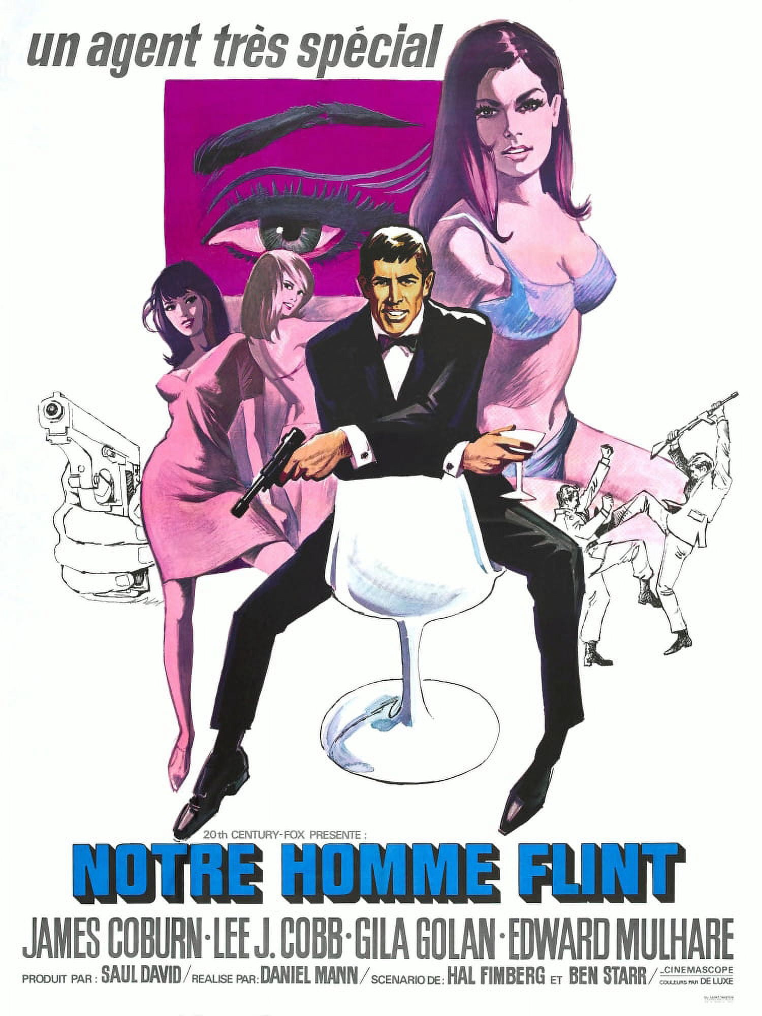 Our Man Flint Canvas Art - (24 x 36)