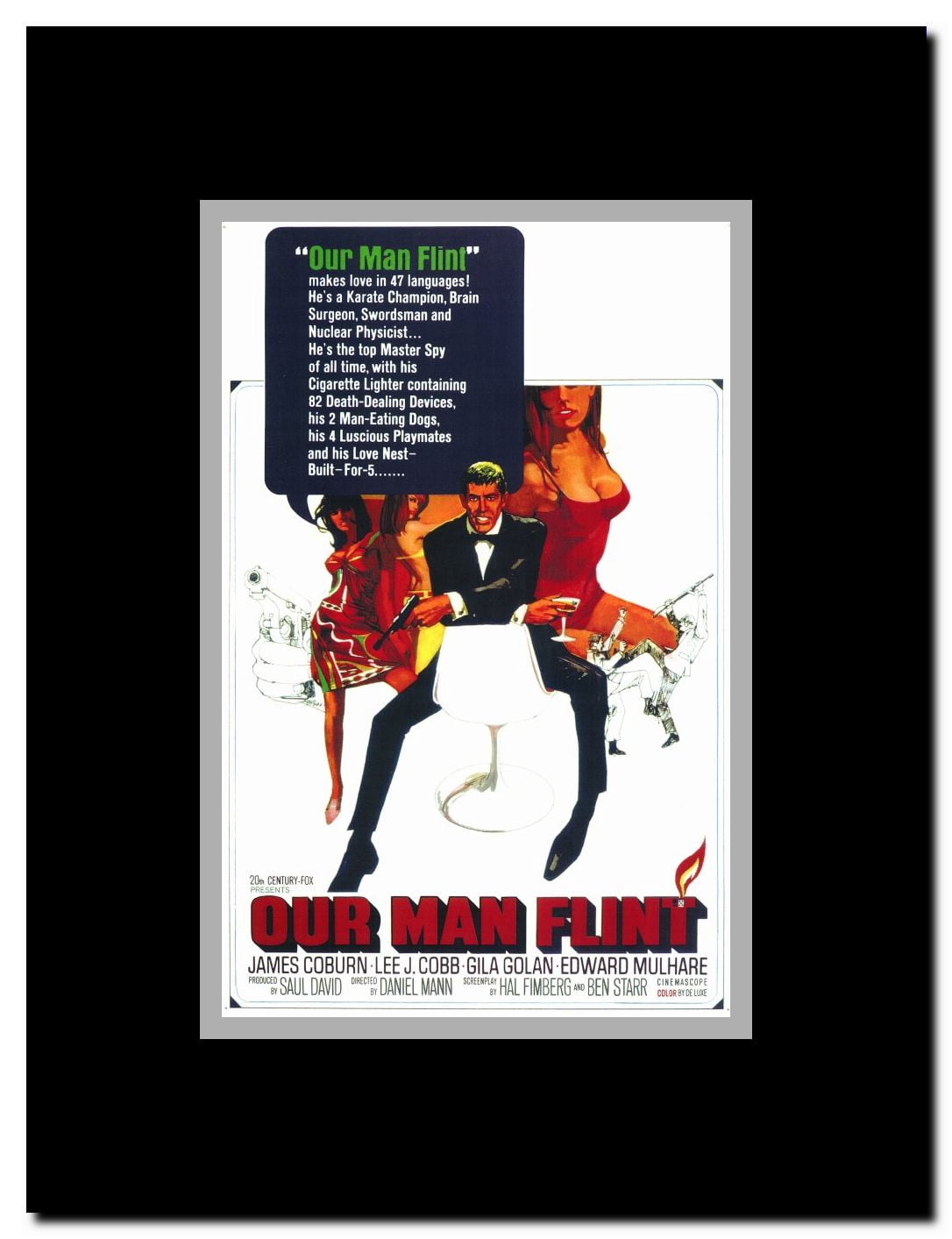 Our Man Flint Framed Movie Poster