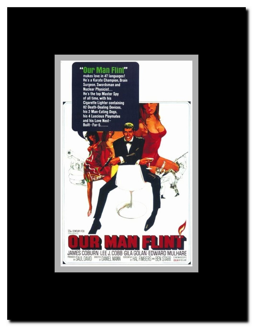 Our Man Flint Framed Movie Poster